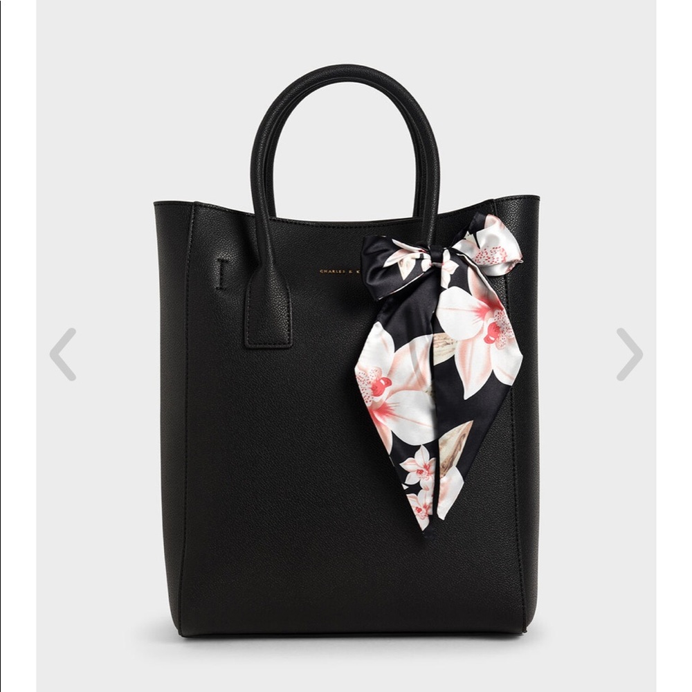 Charles and Keith Chiffon Scarf Tote Bag